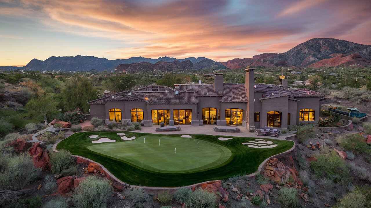 Arizona mansion truly stands out for its custom amenities tailored specifically for a professional golfer.