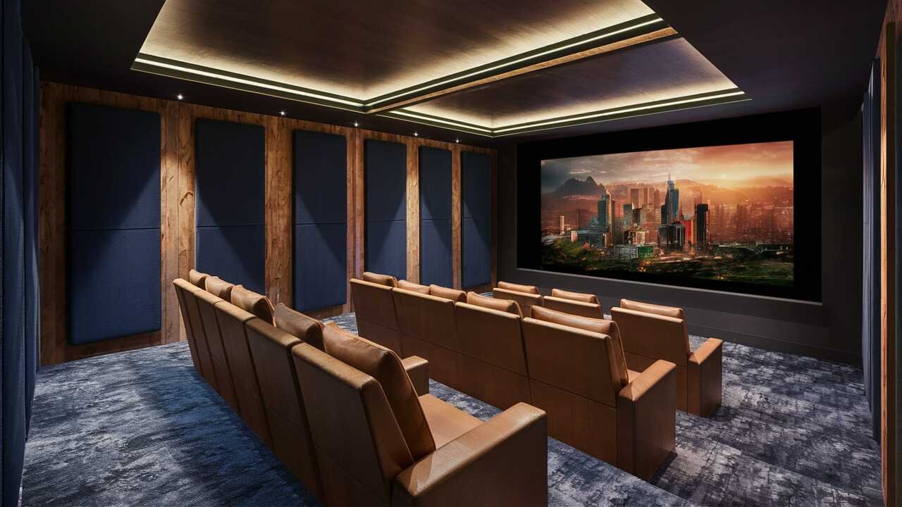 Inside the Mansion's State-of-the-Art Home Theatre