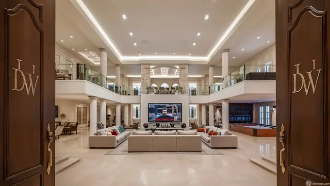 How Luxurious is the Home Theater in Deontay Wilder House